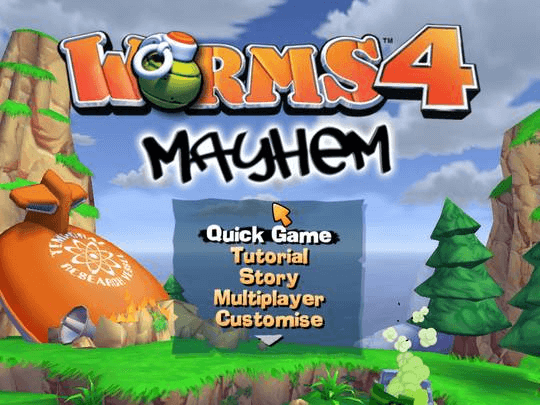Worms 4: Mayhem screenshot 3 for Playstation 2